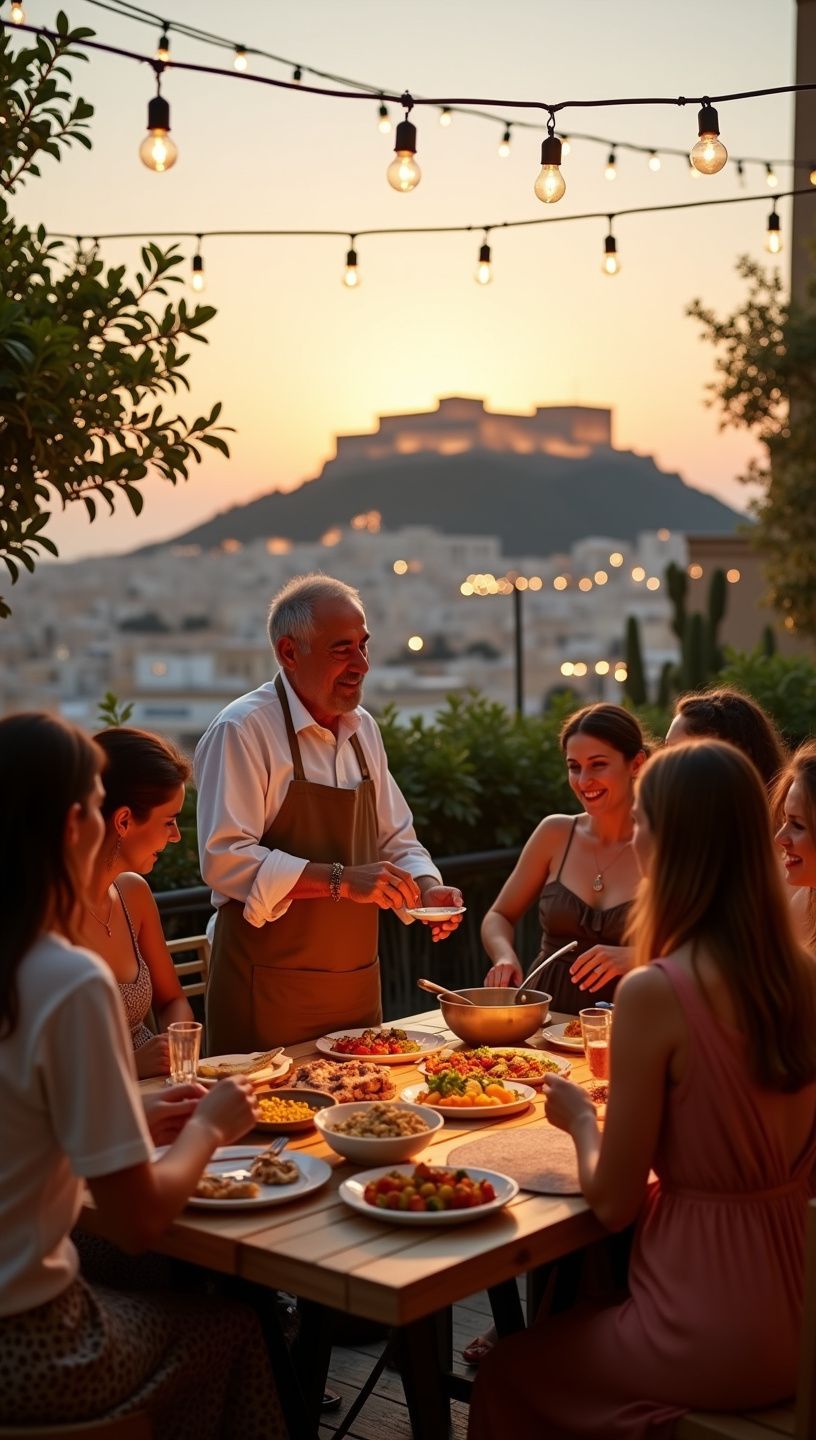 Σουσάμι και κουρκουμάς με φόντο παραδοσιακά ελληνικά τοπία